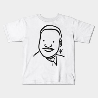 MLK Portrait (design available in different colors and with quotes) Kids T-Shirt